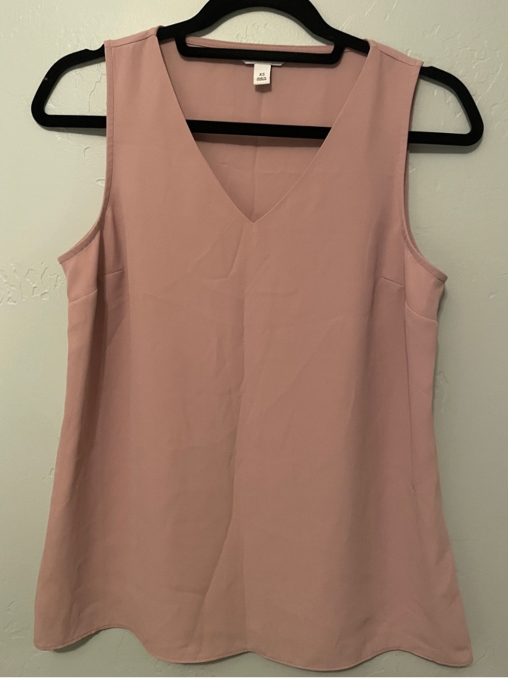 Nine West Blush Pink V-Neck Top